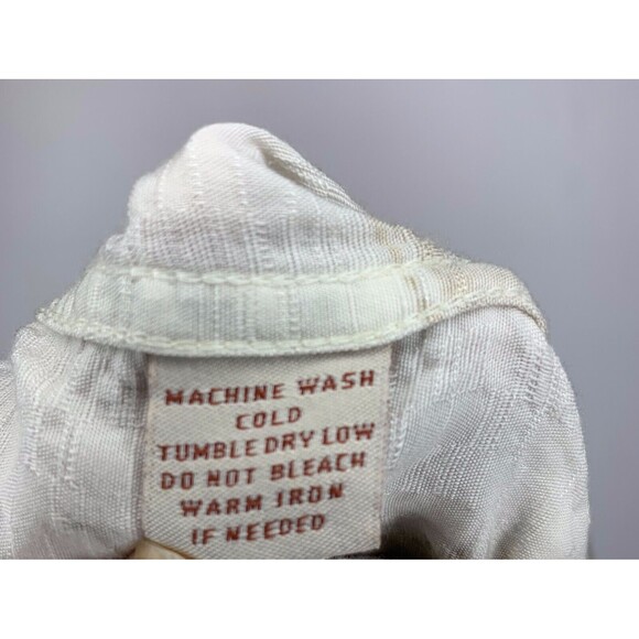 Caribbean Joe Shirt Adult XXL Mens Beige Short Sleeve Hawaiian Floral Button Up - Picture 11 of 11